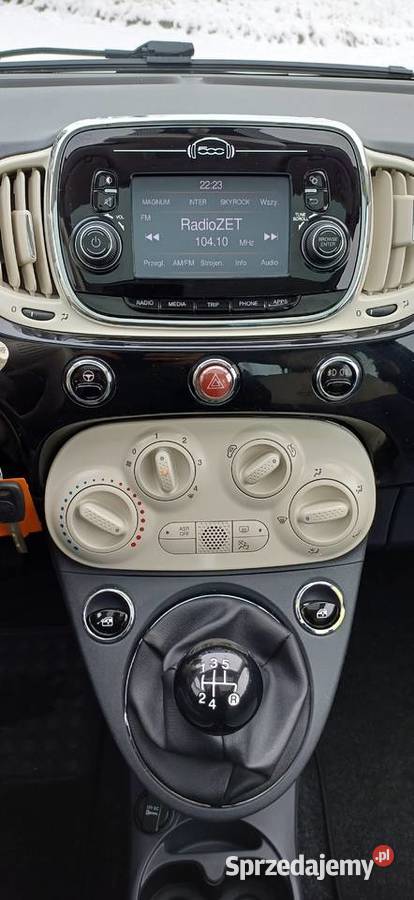 Fiat 500 lift 12LOUNGE gniazdo AUX