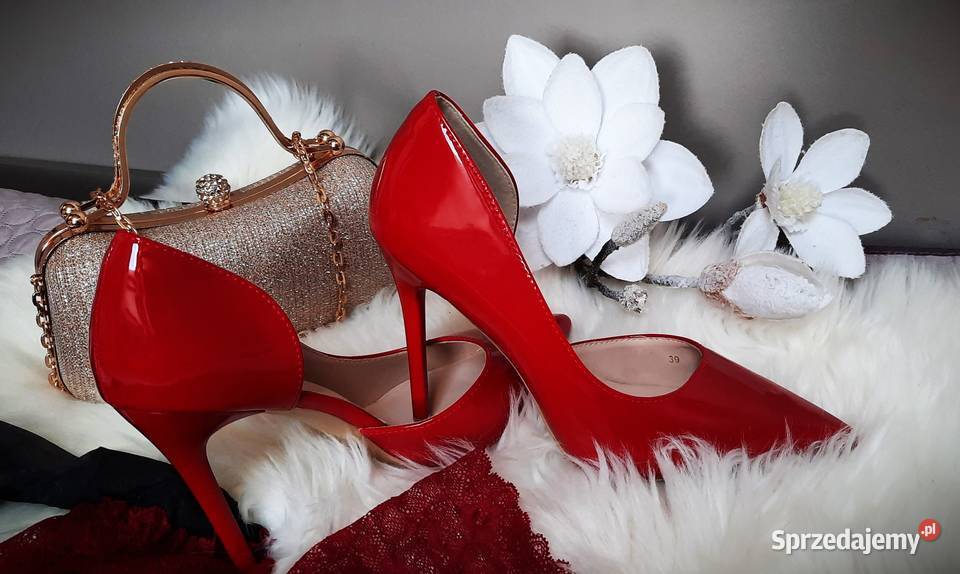 seksowne szpilki czerwone cudo 24.5cm Warszawa