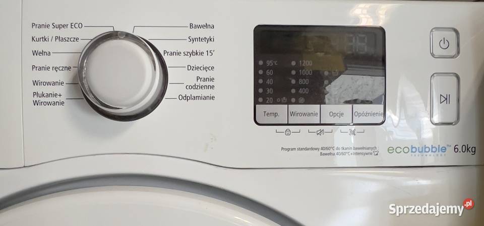 Outlet Agd Pralka Samsung WF60F4E0W2W Warszawa 43cm sprzedam