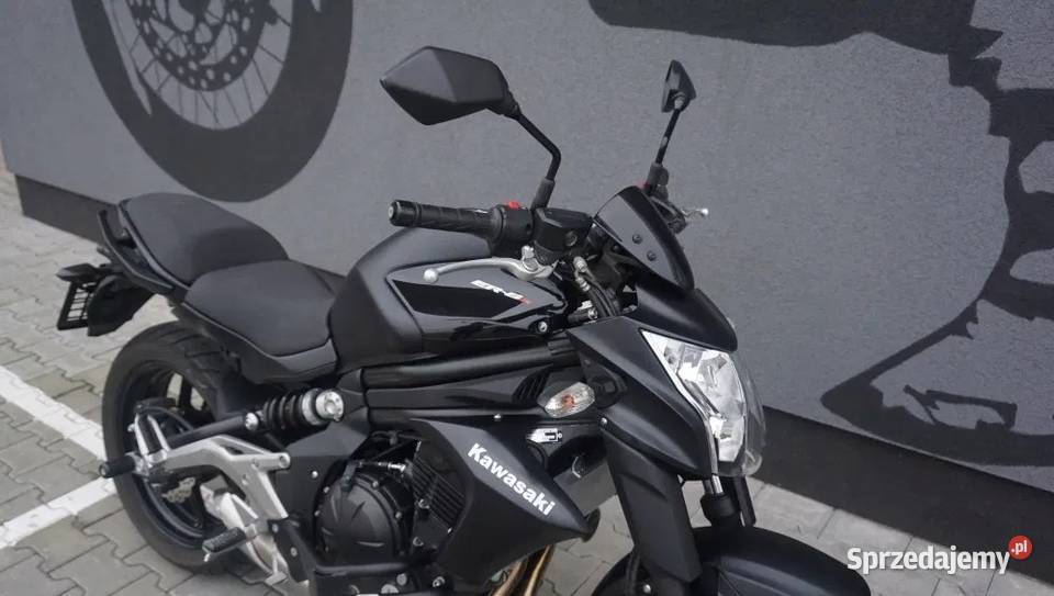 Kawasaki ER6N ABS 2013 czarny obniżony A2 tuning mazowieckie Warszawa