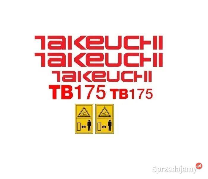 Naklejki naklejka TAKEUCHI TB175 TB145 TB250 Karoseria