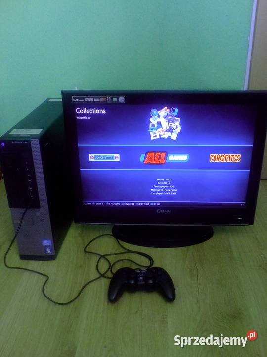 Konsola Retro PC z ok10 gier pad kable Telewizor Łomża