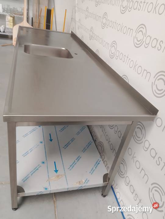 Stół ze zlewem i półką 2525x865x850 6 nóg Wrocław