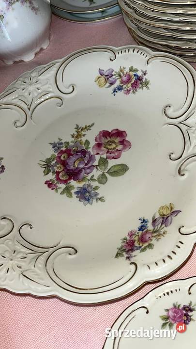 Patera Bareuther Bawaria Kwiaty na porcel Gdańsk