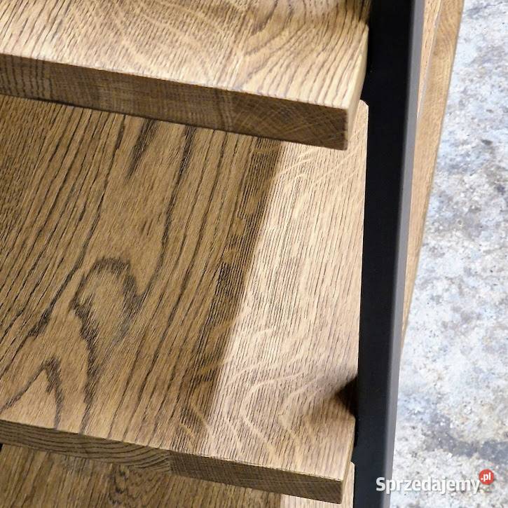 Szafka konsola RTV loft Dąb Dębowa konstrukcja Bartoszyce