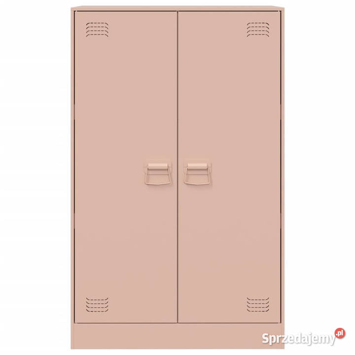 Szafka boczna różowa 67x39x107 stal WM841662