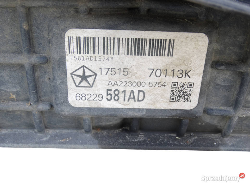 JEEP CHEROKEE V KL 22 CRD PAS PRZEDNI CHŁODNICE Łosieniec sprzedam