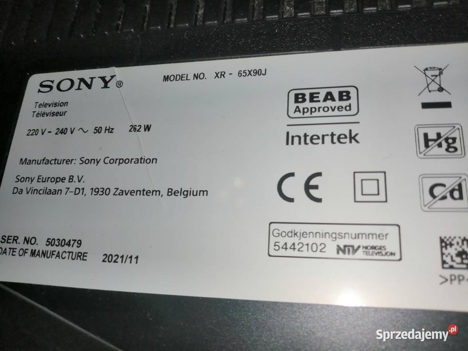 SONY XR65X90J UHD SMART TV Sony Bydgoszcz