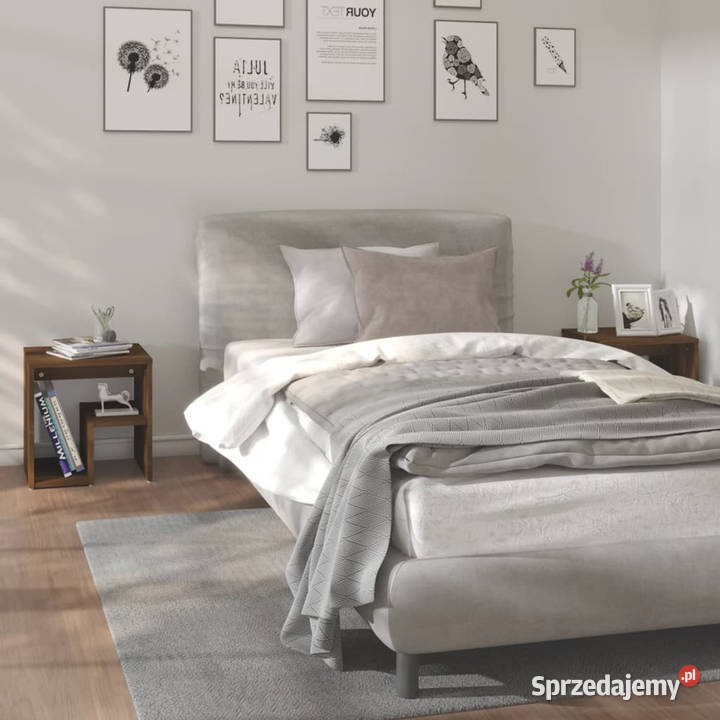 Szafki nocne 2 brązowy dąb 40x30x40 WM815182 Warszawa