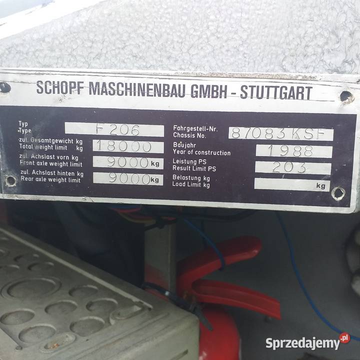 Ciągnik lotniskowy Schopf F206 Kraków