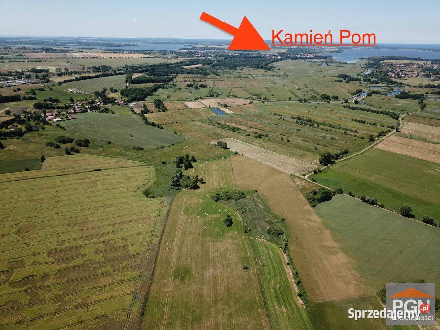 Sprzedaż gruntu 3000m2 Kamień Pomorski woda