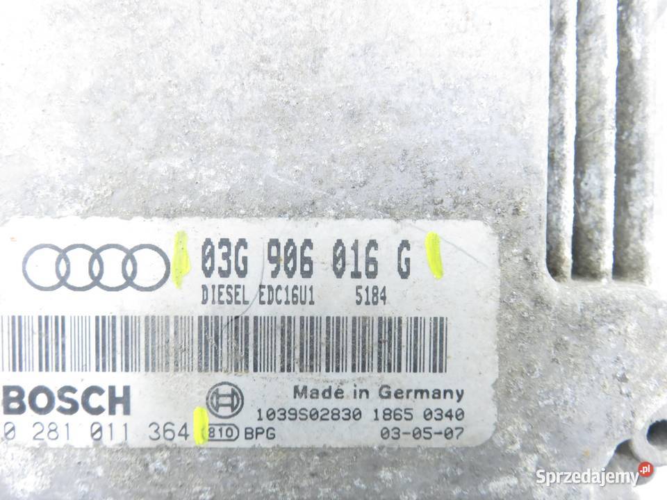 STEROWNIK AUDI A3 8P1 20 TDI PD 16V 140