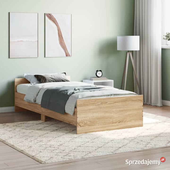 Łóżko bez materaca dąb sonoma 90x200 WM835927 Warszawa