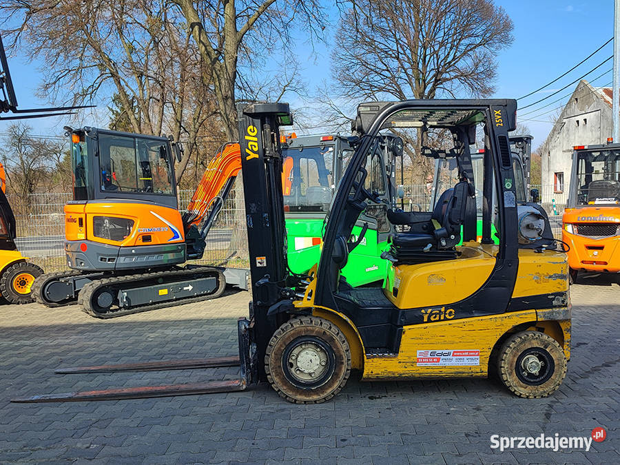 Wózek widłowy Yale GLP25 25 t LPG duplex 329 m Kęty