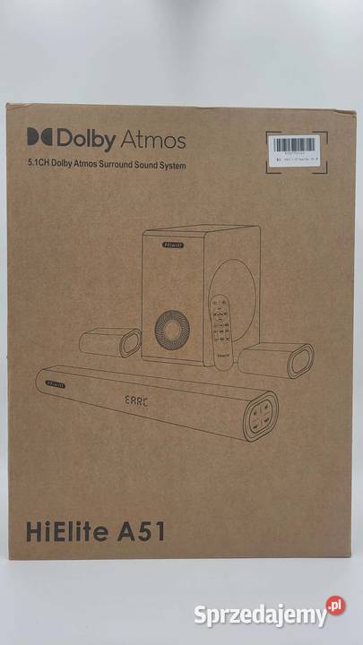 Soundbar 51 Dolby Atmos 380W Hiwill HiElite A51 Ząbki sprzedam