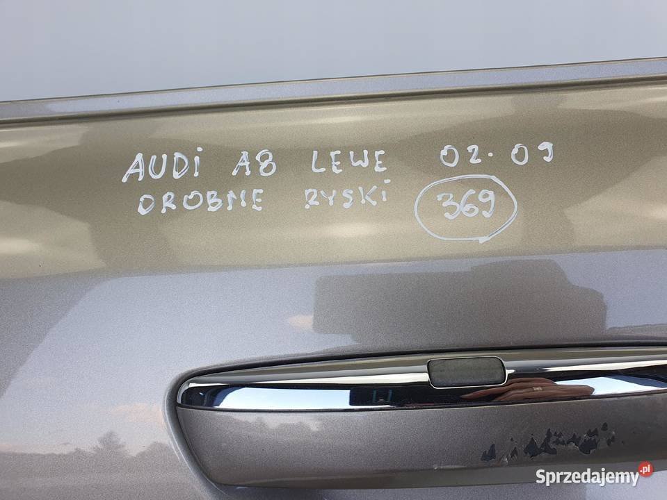 DRZWI LEWY TYŁ Audi A8 D3 20022009 EUROPA lewe osobowe