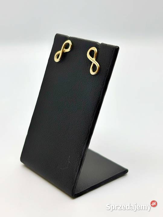 Złote kolczyki pr 585 078g Sztyft Nieskończoność Elbląg