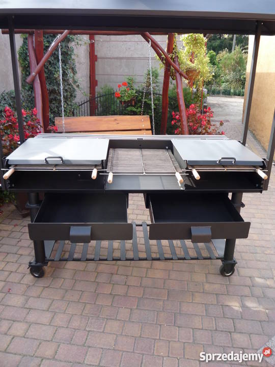 Grill cateringowy z zadaszeniem blacha 6 mm wielkopolskie Damasławek