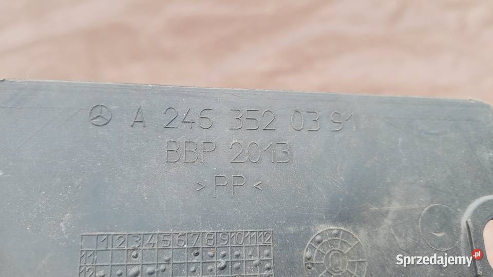 OSŁONA PŁYTA PODWOZIA TYŁ MERCEDES W176 W246 śląskie Ruda Śląska