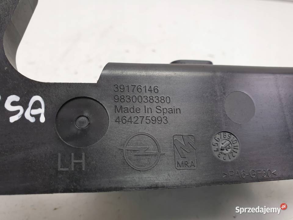 LEWY WSPORNIK KLAMKI WEWNĘTRZNEJ 39176146 Opel Klamki wewnętrzne