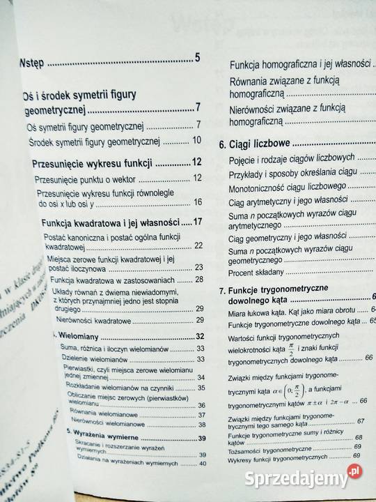 Matematyka klasa 2 zbiór zadań Podkowa Warszawa sprzedam