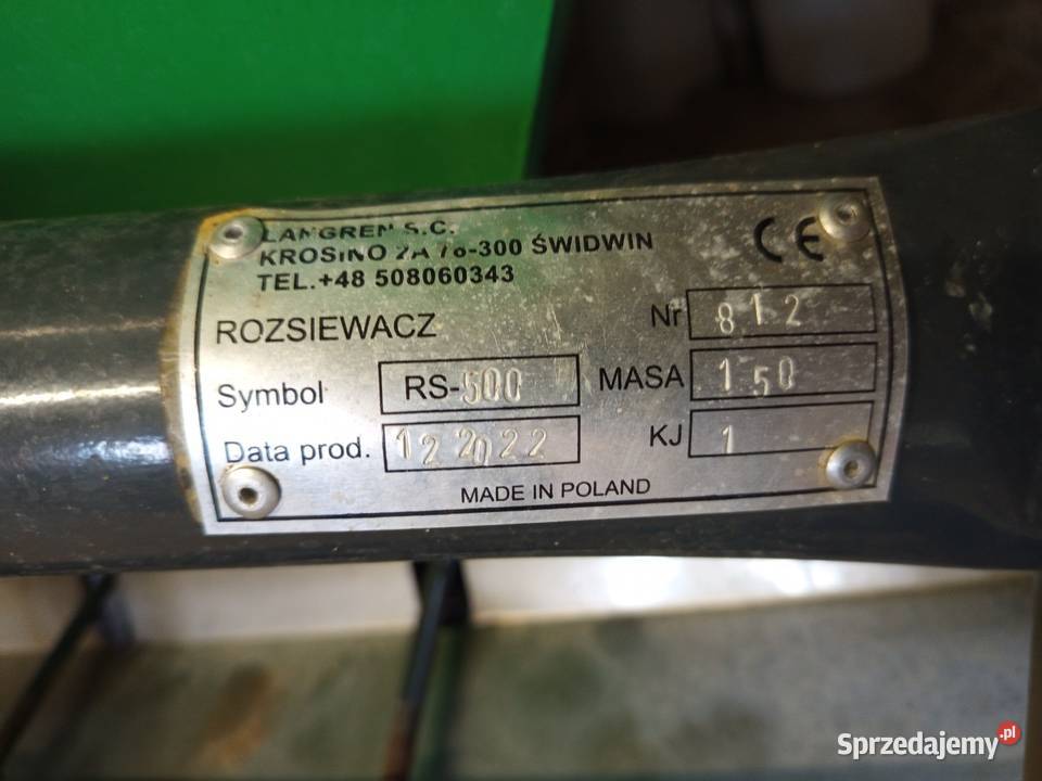 Rozsiewacz nawozów langren 500 Krzczonów Trzeci