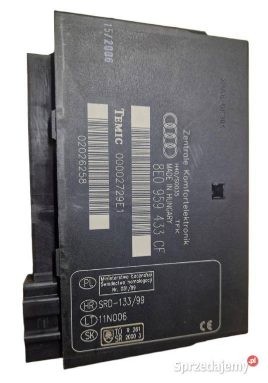 Moduł komfortu sterownik 8E0 959 433 CF Audi A4 Bodzentyn