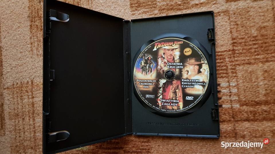4 Filmy Indiana Jones na DVD Łagów