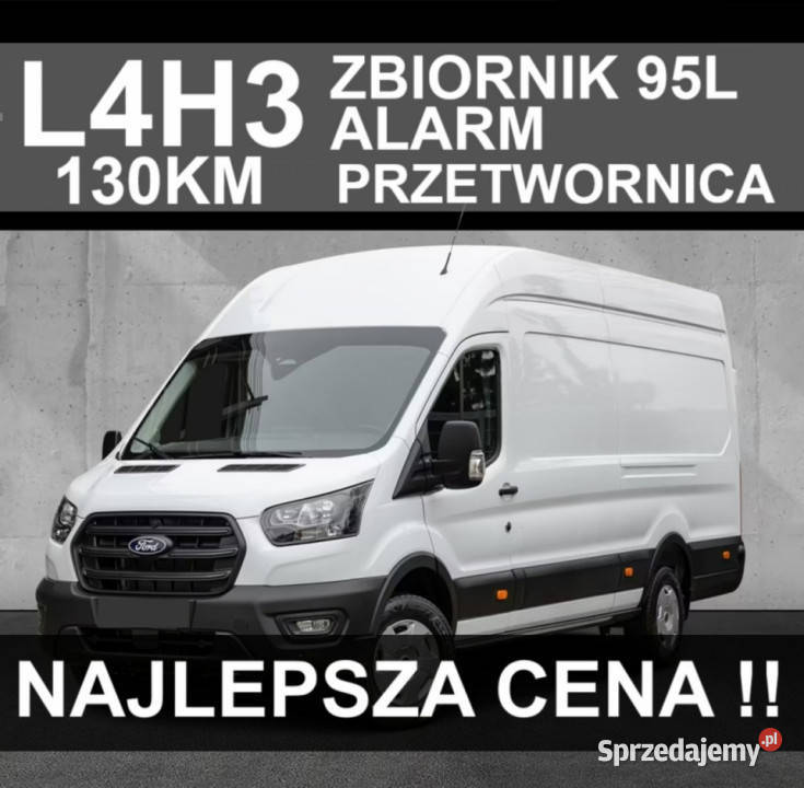 Ford Transit L4H3 130 Alarm Zbiornik 95l bluetooth