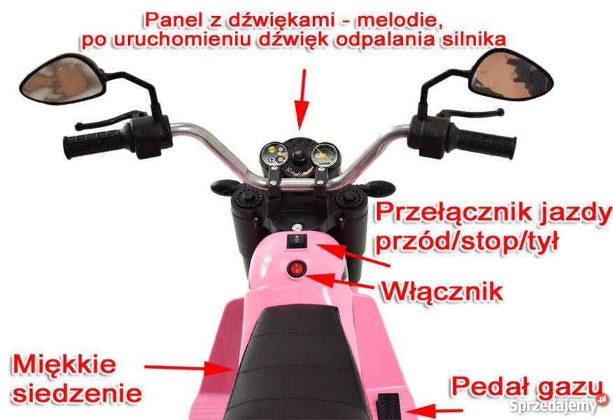 MOTOR CHOPPER PIERWSZY MOTOREK DZIECKA JC 916 Pojazdy elektryczne i spalinowe Toruń