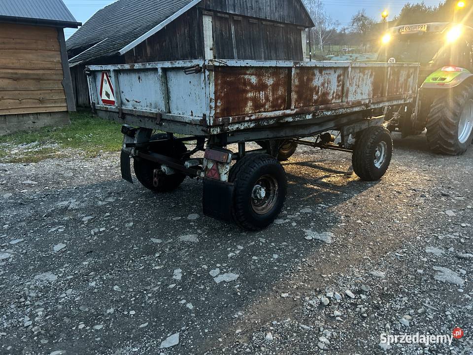 Przyczepa rolnicza Autosan D47 wywrotka 3 strony Nowy Sącz