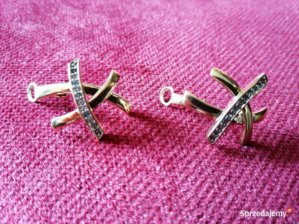 Kolczyki z cyrkoniami Kolczyki Wrocław sprzedam