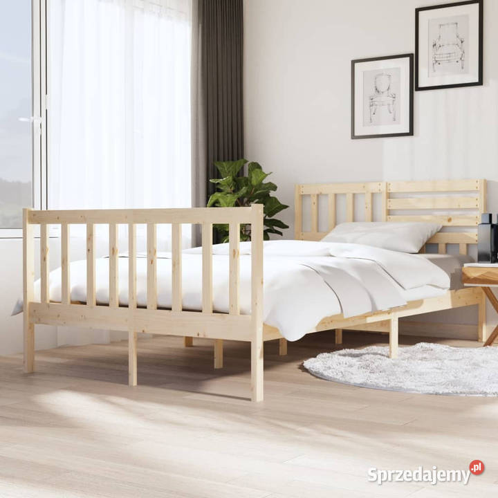 Rama łóżka lite drewno 810425814134 120x200 Warszawa