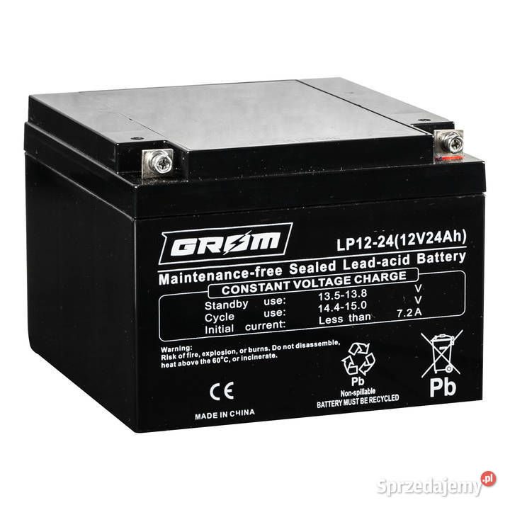 Akumulator GROM LP1224 12V 24Ah Lublin