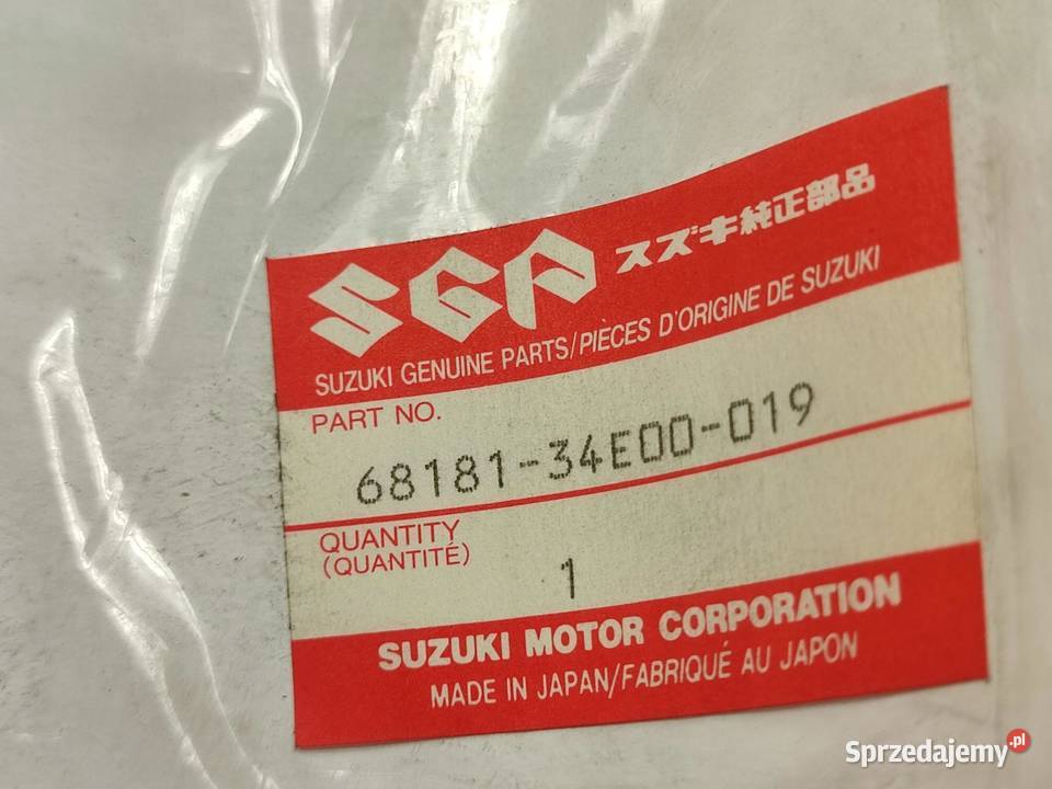 NAKLEJKA EMBLEMAT NA PRAWY BOCZEK SUZUKI GSXR600 Akcesoria samochodowe