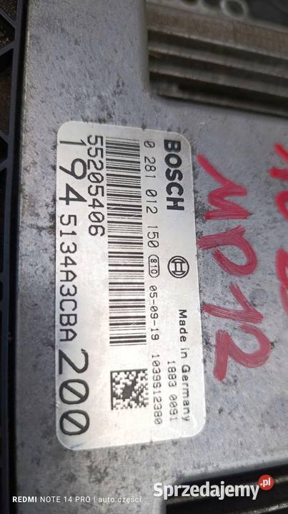 STEROWNIK SILNIKA KOMPUTER FIAT CROMA 24 śląskie Rudziniec sprzedam