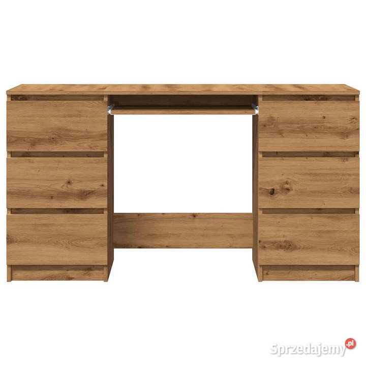 Biurko dąb artisan 140x50x77 materiał mazowieckie
