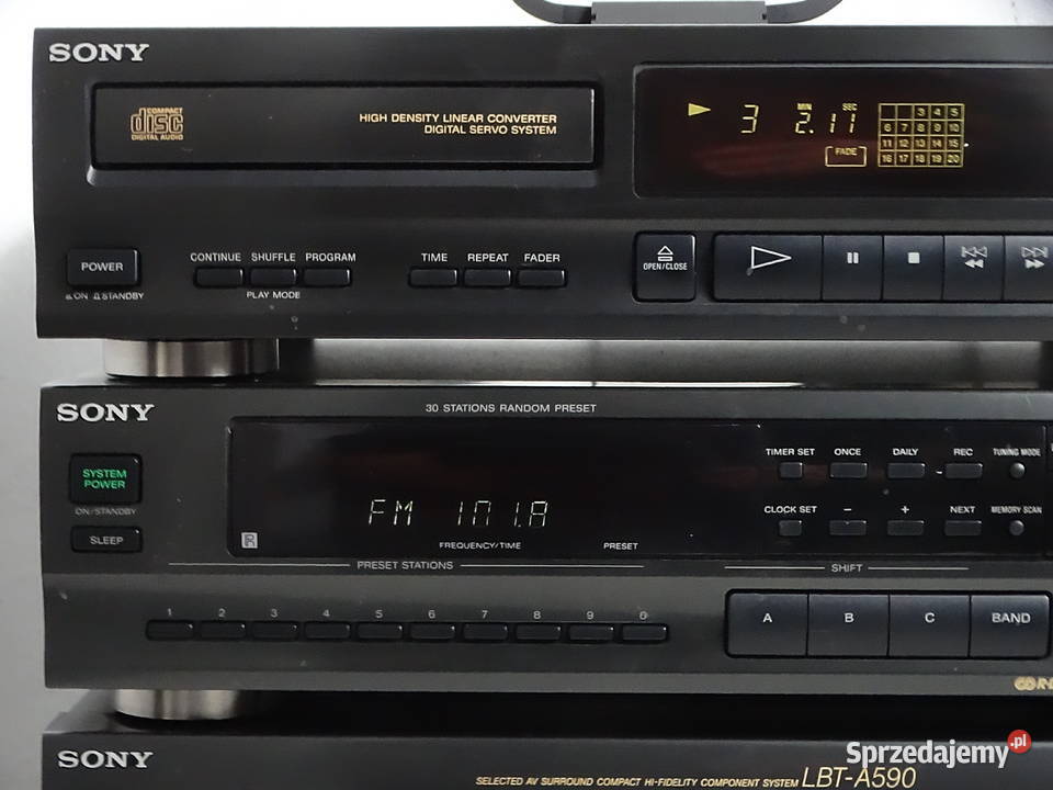 Wieża SONY LBTA590 Wzmacniacz TAA590 Tuner Biłgoraj sprzedam