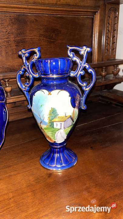 Patera duża Kobaltowa Made in Portugal Do Antyki, Sztuka, Kolekcje pomorskie Gdańsk