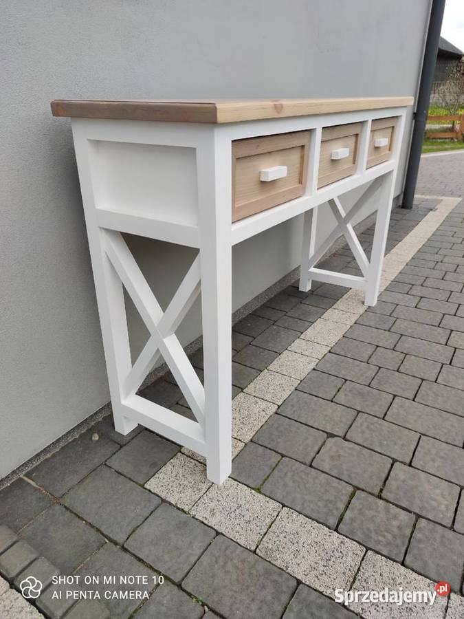 Konsola drewniana styl prowansalski łódzkie Zduńska Wola
