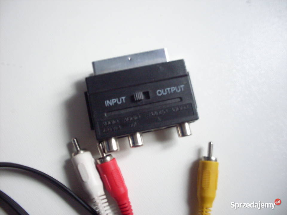 Adapter AV SCART EURO 3x chinch RCA Svideo Łańcut sprzedam