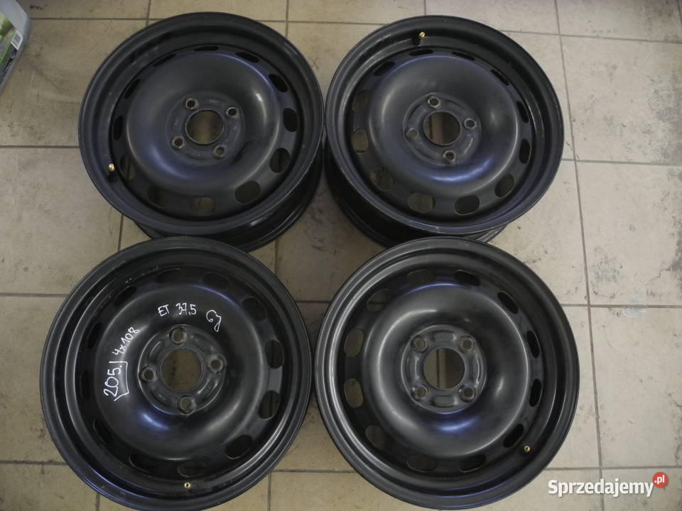 KOMPLET FELG STALOWYCH 15 4x108 ET375 6J