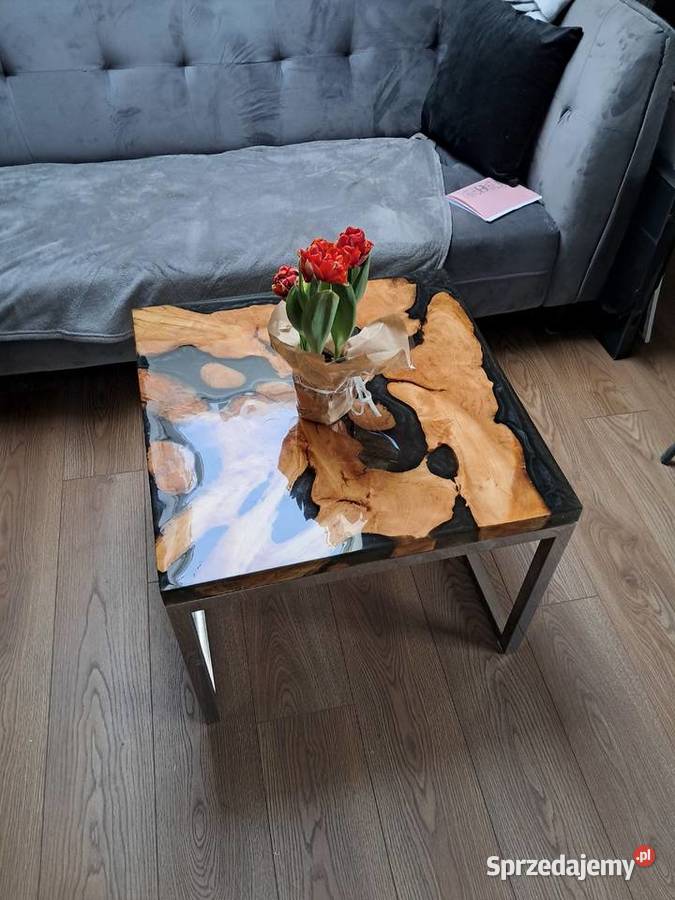 Stolik kawowy z żywicy świętokrzyskie Strawczyn
