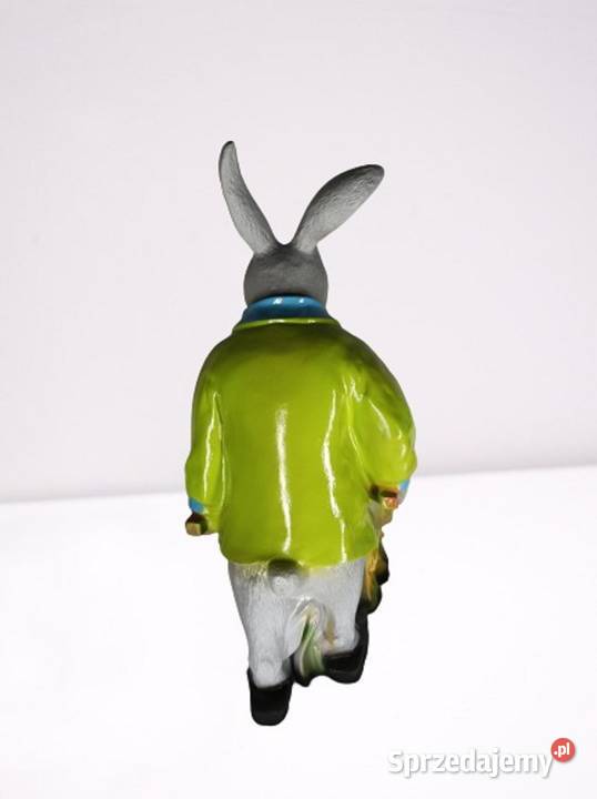 Figura Dekoracja Królik Doniczka Taczka Wrociszów Górny