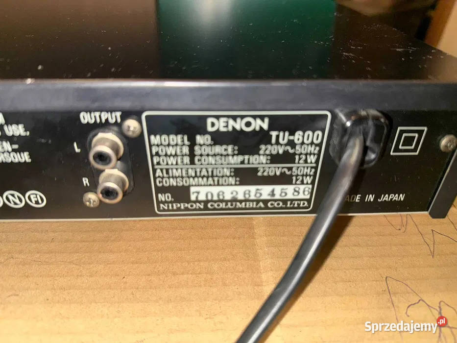 Tuner radiowo cyfrowy Denon Tu600 Made in Japan Kędzierzyn-Koźle sprzedam