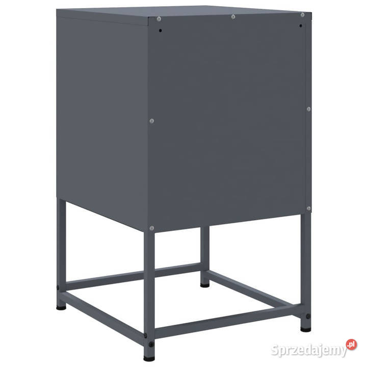 Szafka nocna antracytowa 36x39x605 stal WM846462