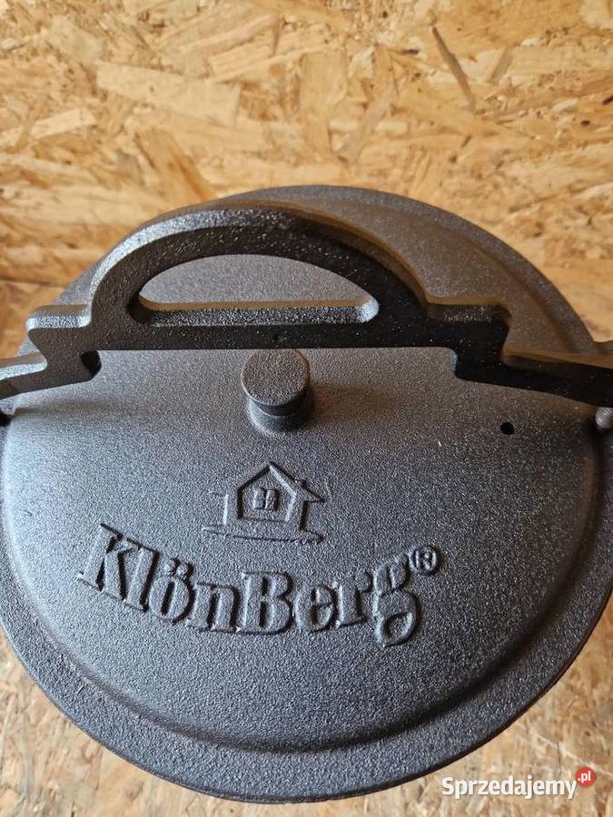 Kociołek stojący żeliwny garnek KlonBerg 8 l wielkopolskie Głogowa