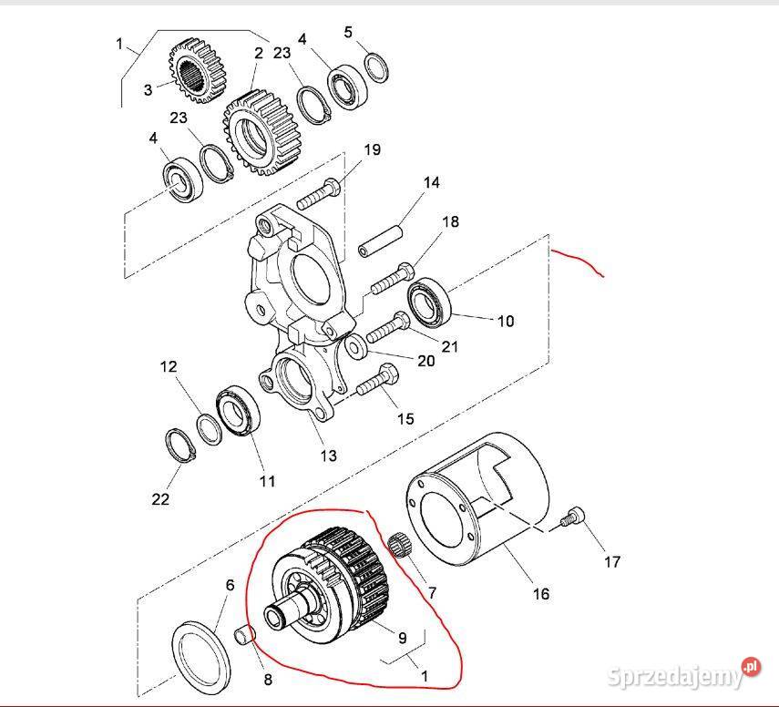 716449A1 Koło zębate napędu XTX TTX X7080 Nowy