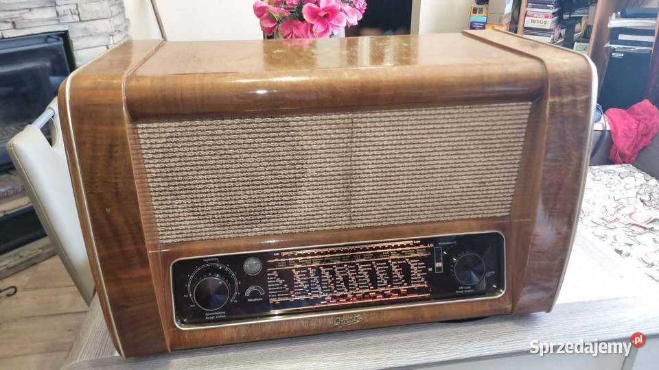 Luksusowe zabytkowe Radio Graetz Gross Super łódzkie Warta