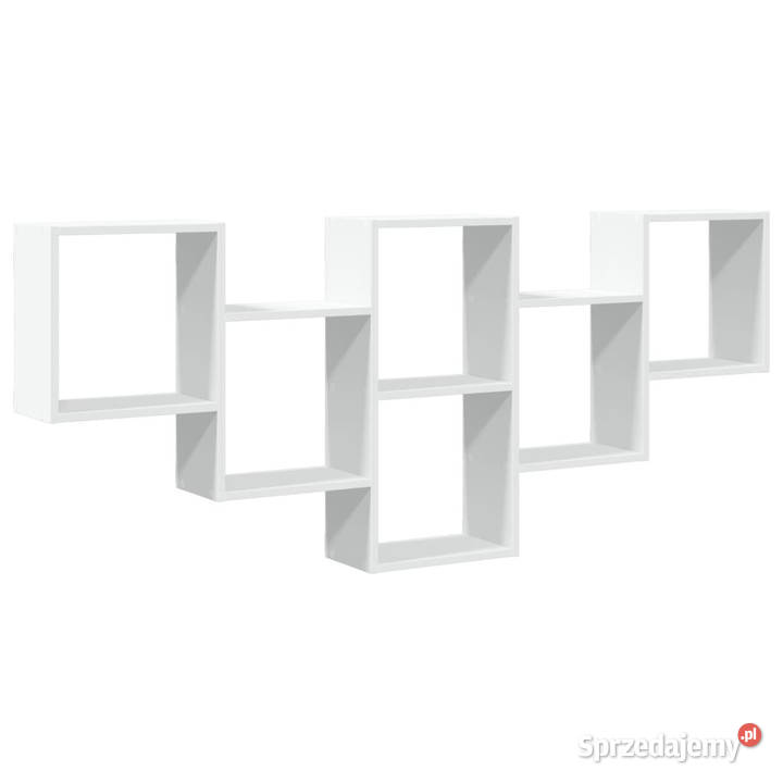 Półka ścienna biała 159x18x66 materiał mazowieckie Warszawa